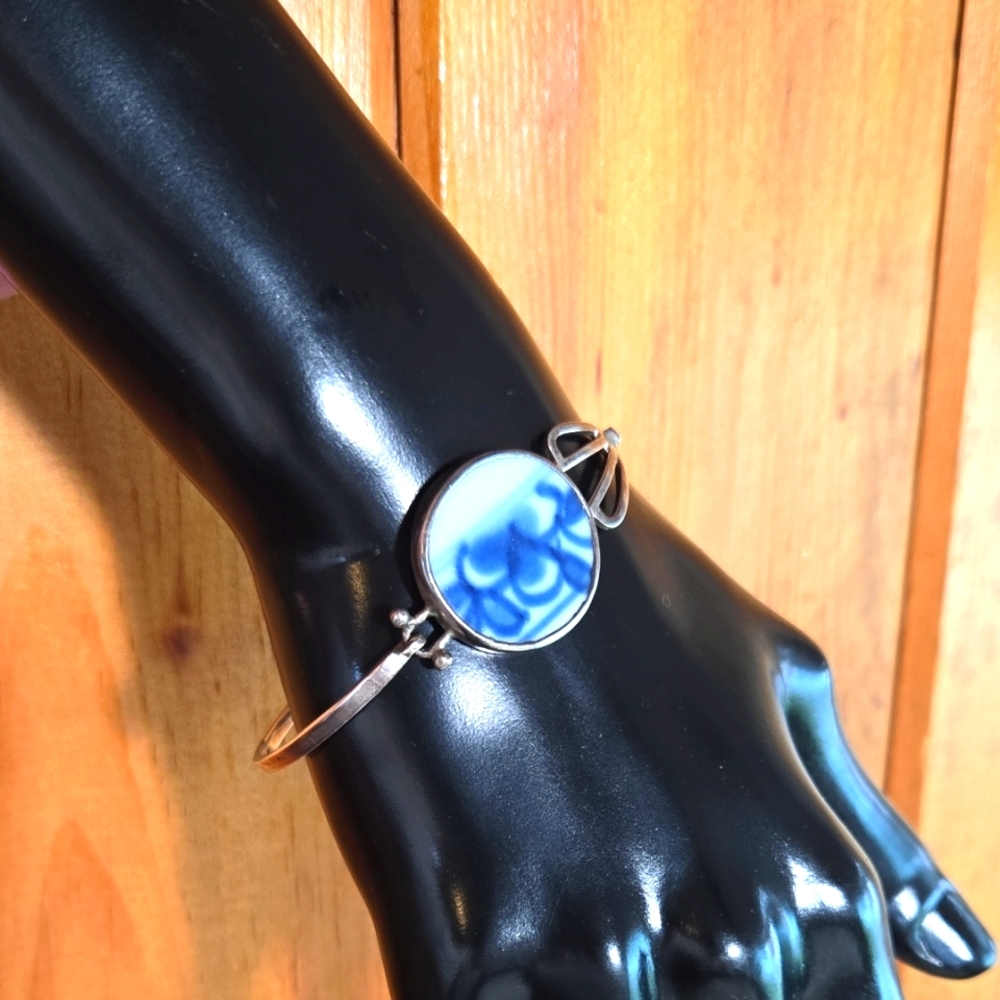 Sterling Silver & Ceramic Bracelet